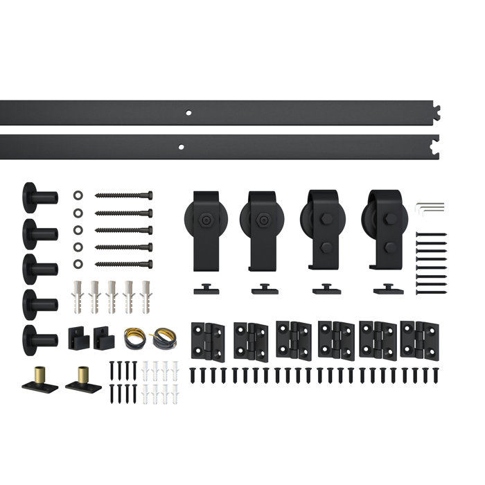 JUBEST Bifolding Double Barn Door Hardware Kit & Reviews Wayfair